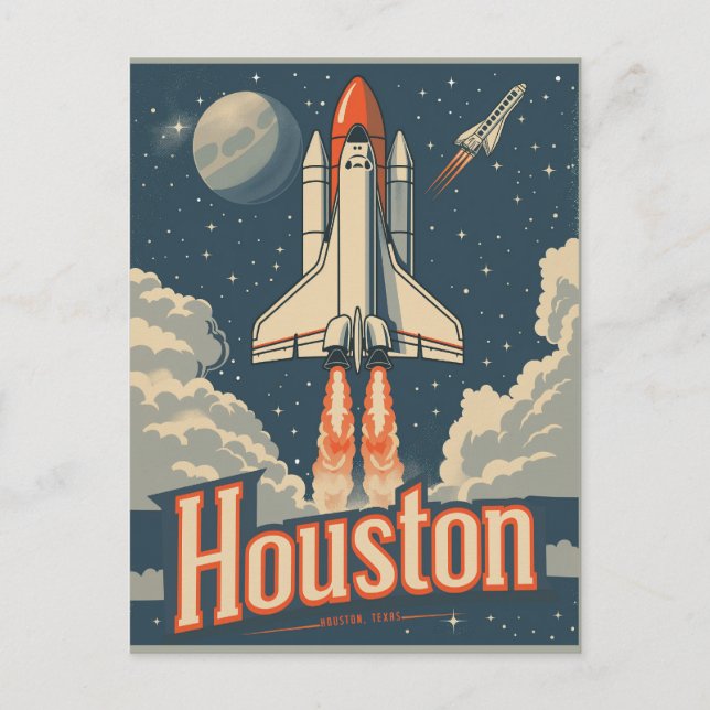 Carte Postale Houston, Texas Vintage (Devant)