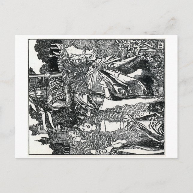 Carte Postale Howard Pyles "King Arthur" (Devant)