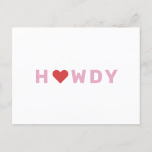 Carte postale Howdy