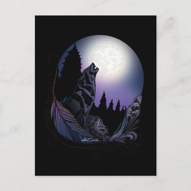 Carte Postale Howling Wolf (Devant)