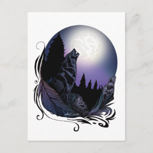 Carte Postale Howling Wolf (Signature Design)