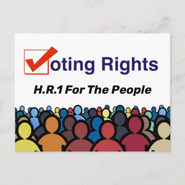 Carte Postale HR1 Loi Sur Les Droits De Vote Pour Le Peuple (Devant)