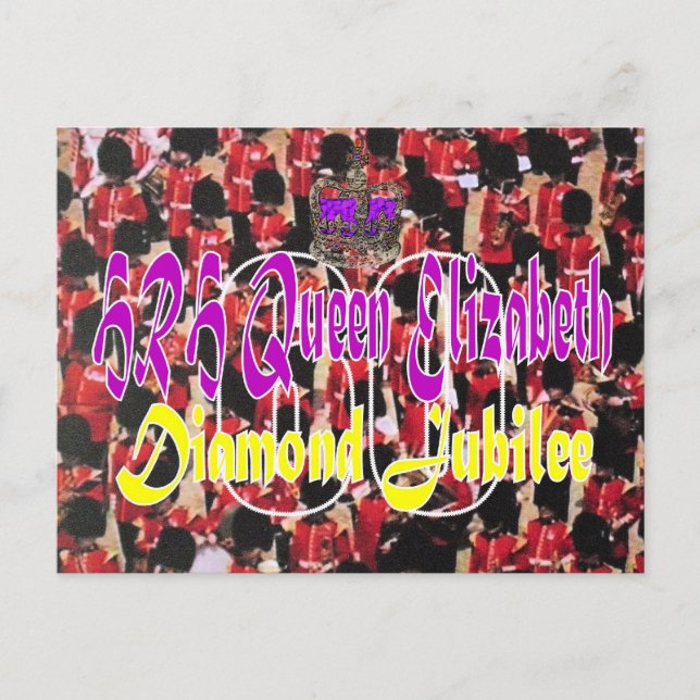 Carte postale HRH Queen Elizabeth Diamond Jubilee (Devant)