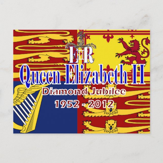 Carte postale HRH Queen Elizabeth Diamond Jubilee (Devant)