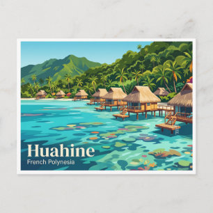 Carte Postale Huahine Lagoon Fare Polynésie française