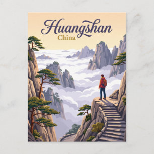 Carte Postale Huangshan Chine