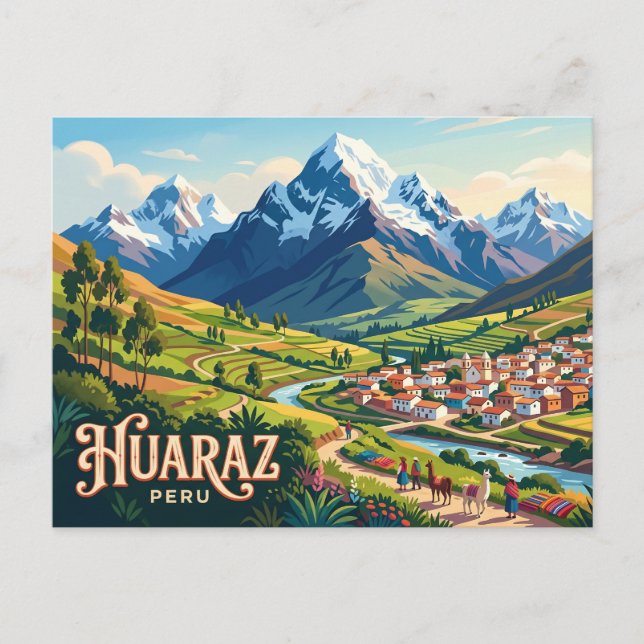 Carte Postale Huaraz Pérou (Devant)