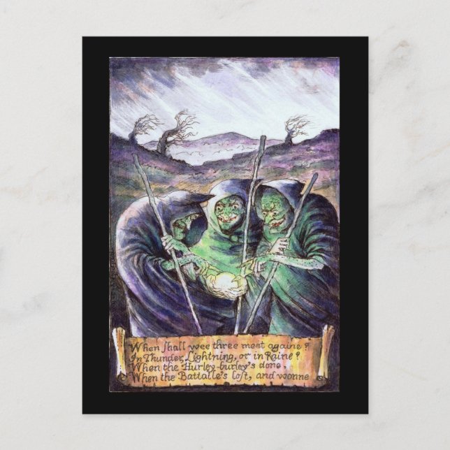 Carte Postale Hubble Bubble Toil Et Trouble (Devant)