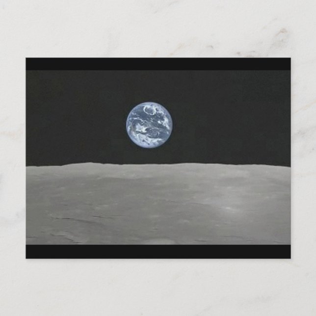 Carte Postale Hubble Earthrise (Devant)