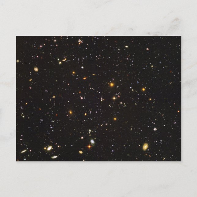 Carte Postale Hubble Ultra Deep Field Vue de 10 000 Galaxies (Devant)