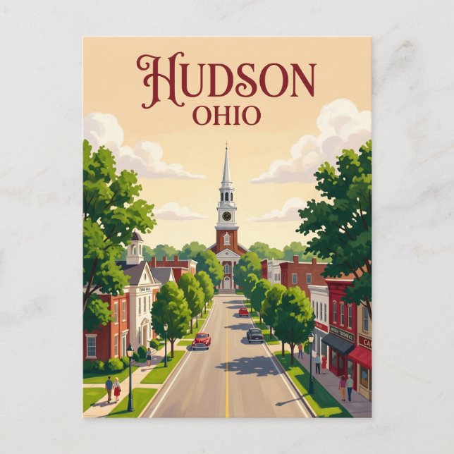 Carte Postale Hudson États-Unis (Devant)