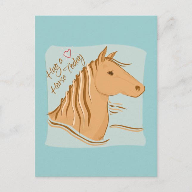 Carte postale Hug A Horse (Devant)