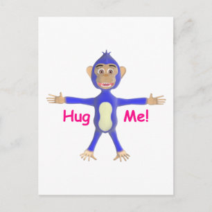 Carte Postale Hug Me Chimp