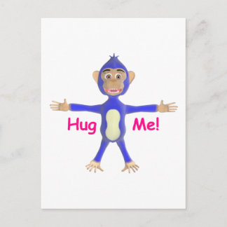Carte Postale Hug Me Chimp