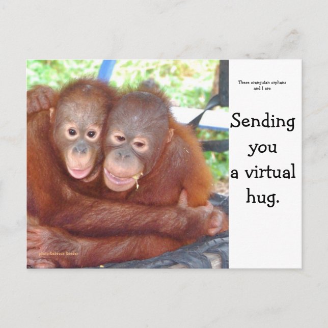 Carte Postale Hug virtuel (Devant)