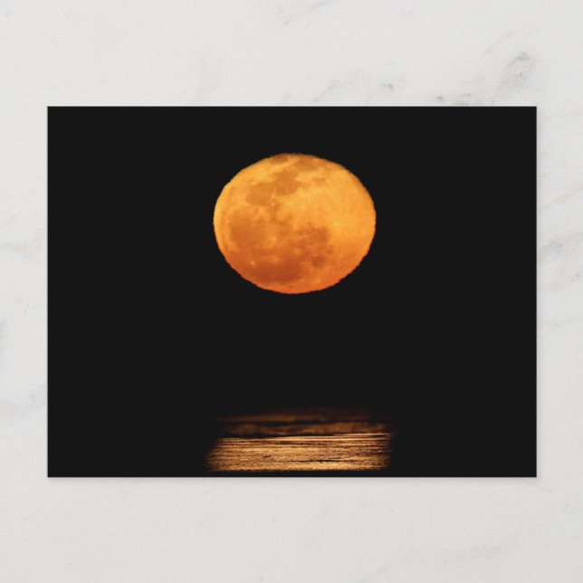 Carte Postale Huge Full Moon | South Padre Island, Texas (Devant)