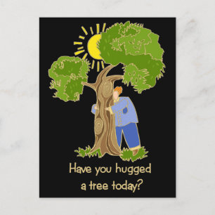 Carte Postale Hugger d'arbre