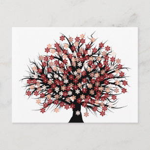 Carte Postale Hugger d'arbre Abstrait