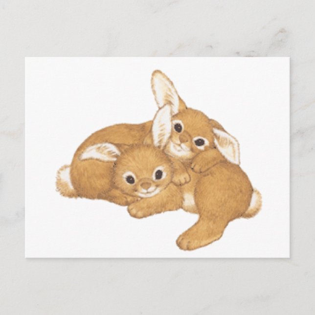 Carte Postale Huggy Bunnies (Devant)
