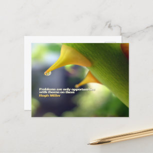 Carte Postale Hugh Miller Citation Inspirationnelle "Opportunité