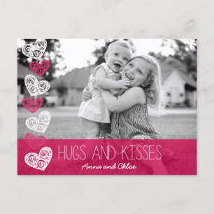 Carte Postale Hugs and Kisses Photo Postcard