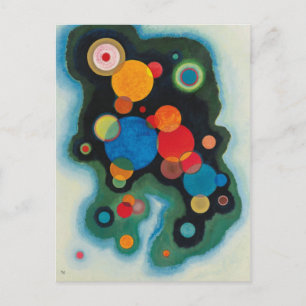 Carte Postale Huile Abstraite de Kandinsky Deepened Impulse sur 