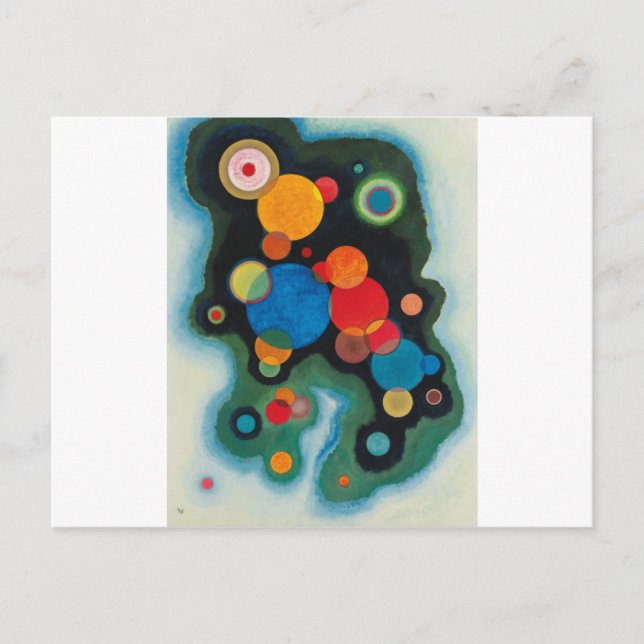Carte Postale Huile Abstraite de Kandinsky Deepened Impulse sur  (Devant)