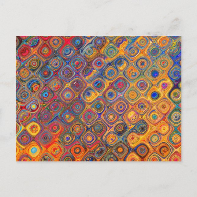 Carte Postale Huile arc-en-ciel (Devant)