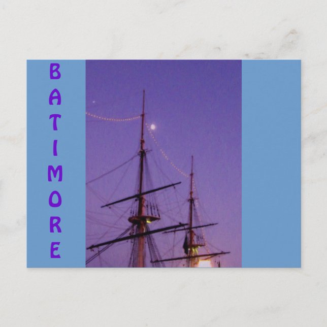 Carte Postale Huile de port intérieur (Devant)