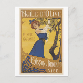 Carte Postale Huile D'Olive Vintage Ad