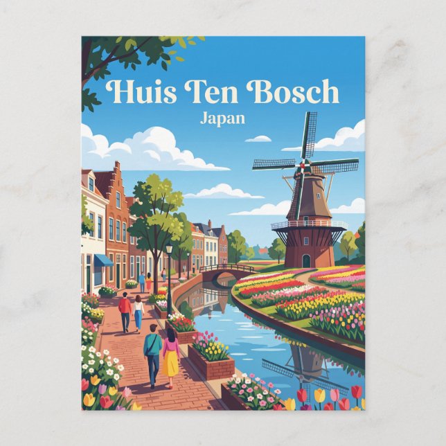 Carte Postale Huis Ten Bosch Japon (Devant)