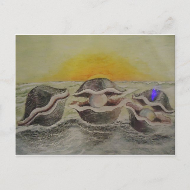 Carte Postale Huîtres et perles (Devant)