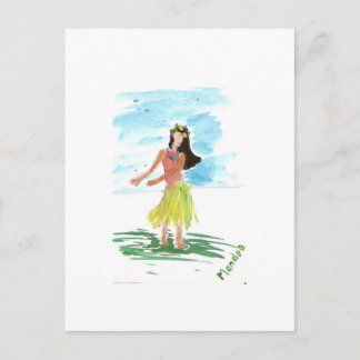 Carte Postale Hula Dancer