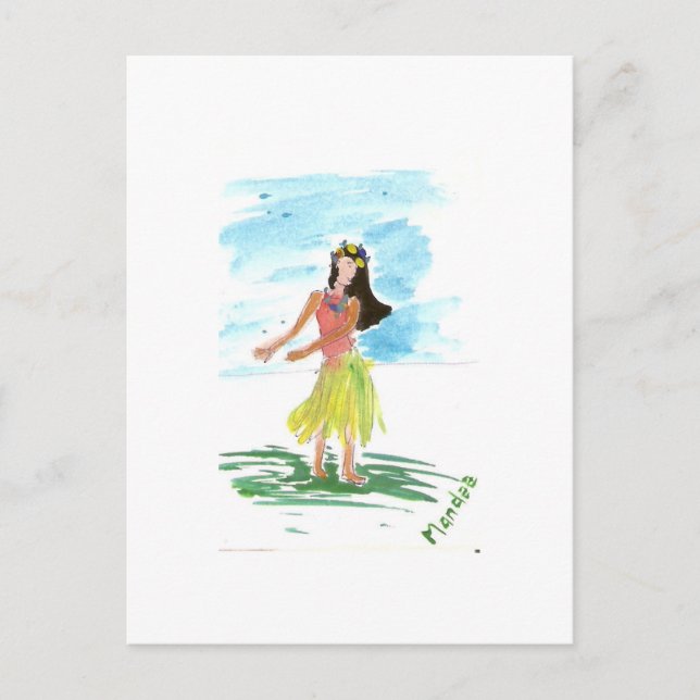 Carte Postale Hula Dancer (Devant)