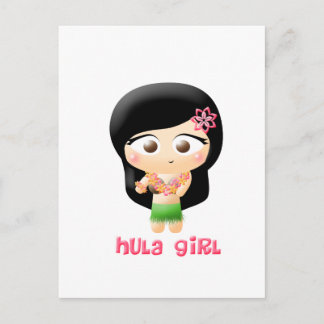 Carte Postale Hula Girl