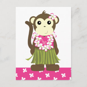 Carte Postale Hula Monkey