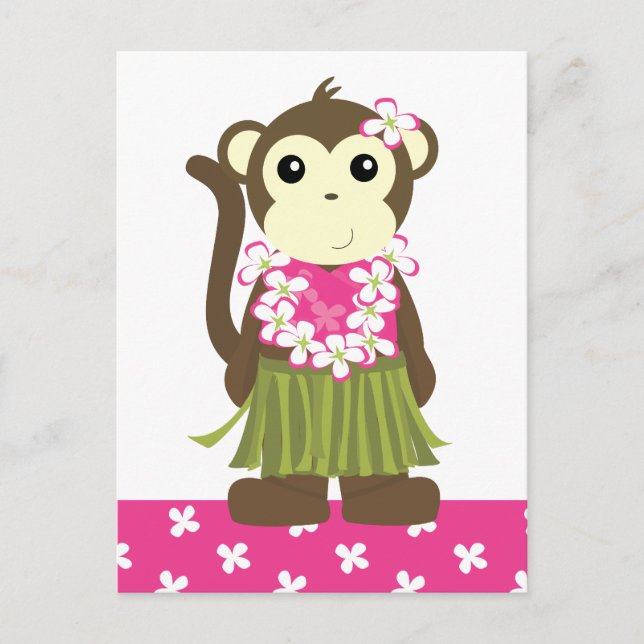Carte Postale Hula Monkey (Devant)