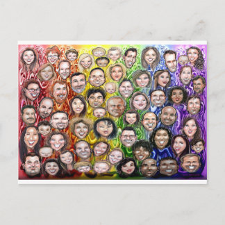 Carte Postale Humanité interconnectée