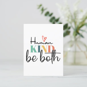 Carte Postale Humankind be two shirt, Kindness Shirt, Be Kind
