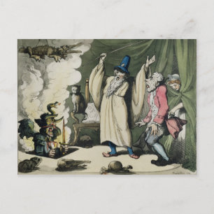 Carte Postale Humbugging ou Raising the Devil, 1800