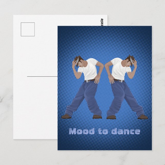 Carte Postale Humeur à danser (Devant / Derrière)