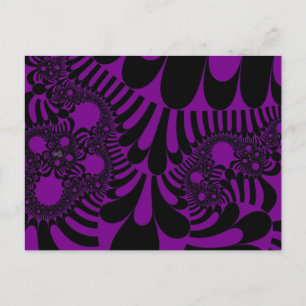 Carte Postale Humeur violette et noire
