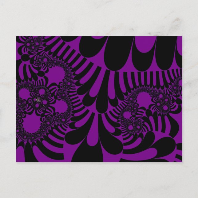 Carte Postale Humeur violette et noire (Devant)