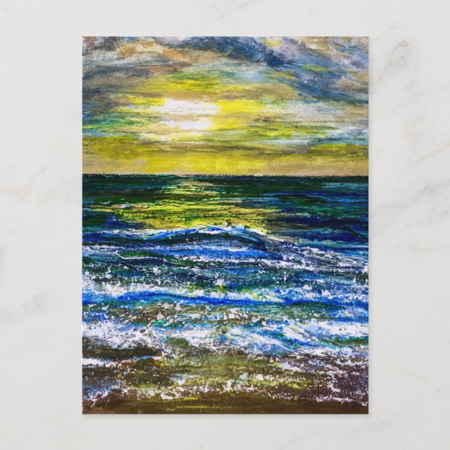 Carte postale - Humeurs de coucher de soleil au bo (Devant)