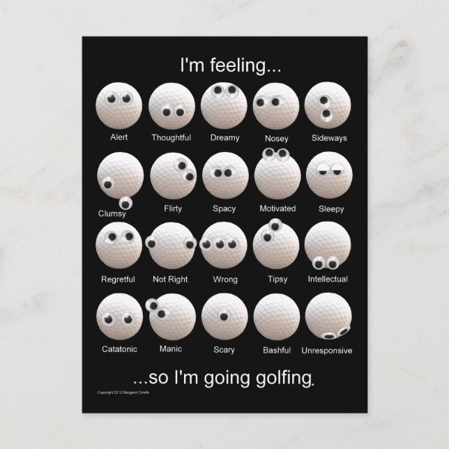 Carte postale Humeurs de golf (Devant)