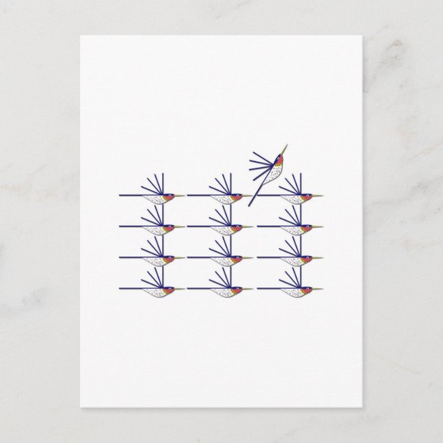 Carte Postale Humming Bird (Devant)