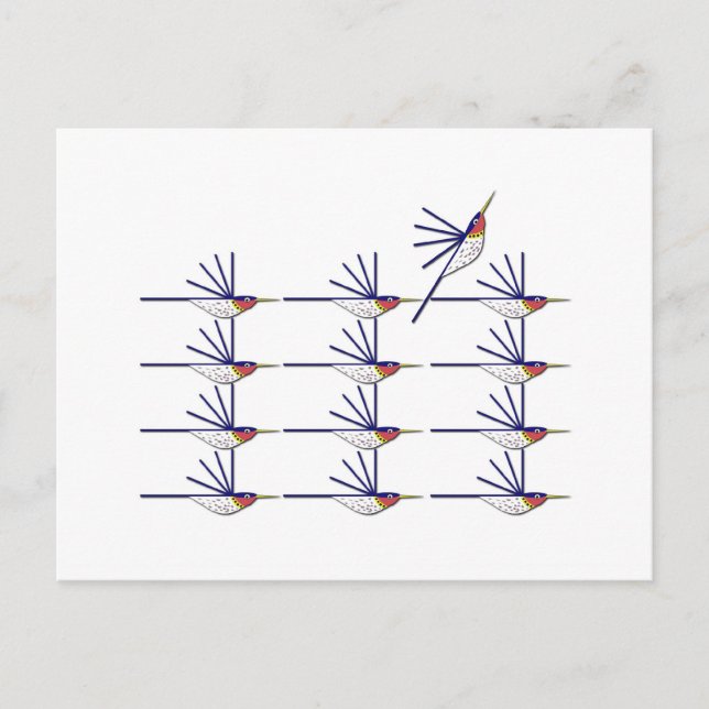Carte Postale Humming Bird (Devant)
