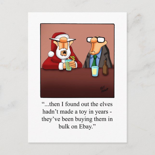 Carte postale humoristique de Noël (Devant)