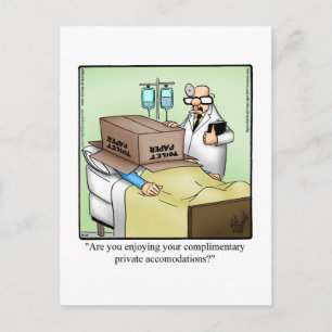 Carte postale humoristique de rétablissement