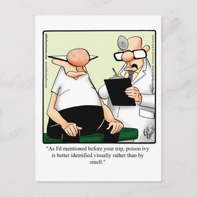 Carte postale humoristique de rétablissement (Devant)